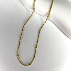 Çelik Dorika Kolye - 45+5Cm