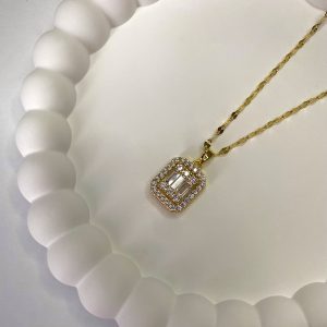 Çelik Gold Baget Kolye