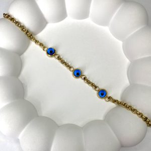 Çelik Gold Nazarlı Bileklik