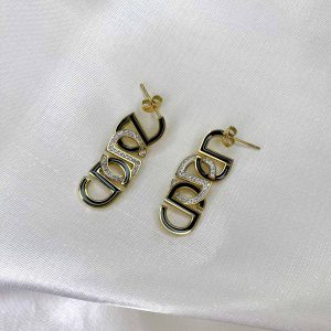 Çelik Gold Taşlı Küpe