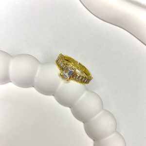 Gold Baget Yüzük Düz Model