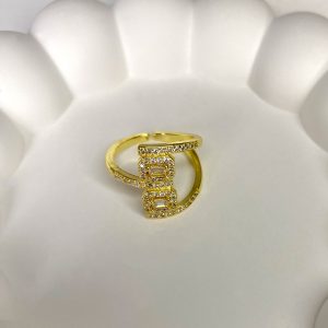 Gold Çift Baget Yüzük
