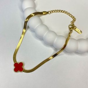 İtalyan Kırmızı Yonca Bileklik
